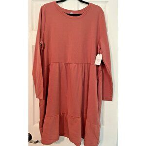 New Time and Tru dress xxl 2X 20 long sleeve peasant ruffled long sleeve cottage